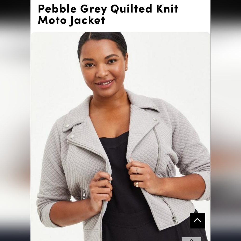 NWT Torrid Size 3, Grey Pebble Moto Jacket